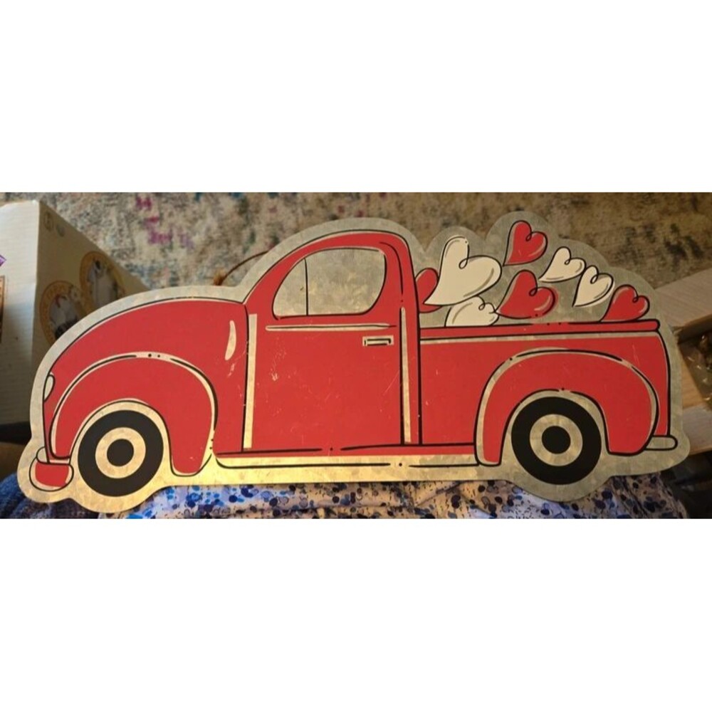 Vintage Style Old Truck Metal Sign / Hanger
